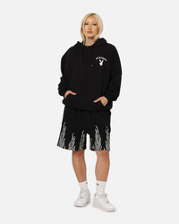 Playboy Gothic Mono Lips Hoodie Black