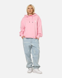 Playboy Stack Washed Hoodie Washed Pink