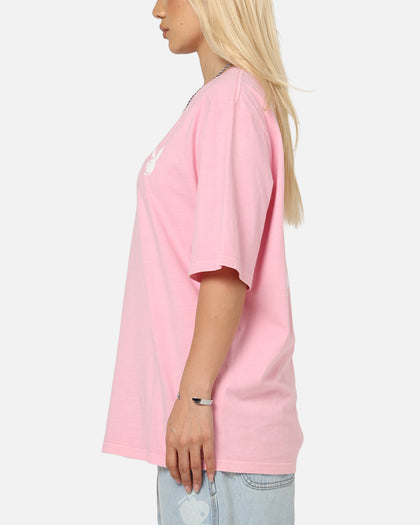 Playboy Stack Washed T-Shirt Washed Pink