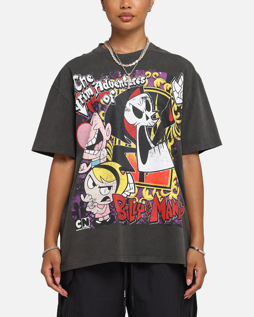 American Thrift X Cartoon Network Grim Adventures Heavy T-Shirt Black Wash