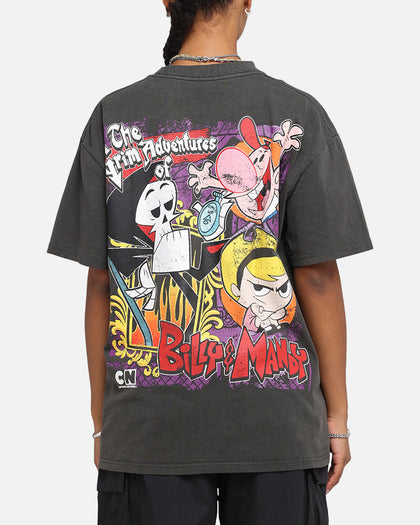 American Thrift X Cartoon Network Grim Adventures Heavy T-Shirt Black Wash