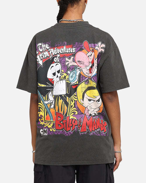 American Thrift X Cartoon Network Grim Adventures Heavy T-Shirt Black Wash