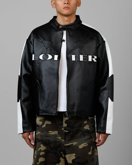 Loiter Engine Vegan Leather Jacket Black
