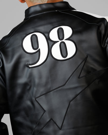 Loiter Engine Vegan Leather Jacket Black