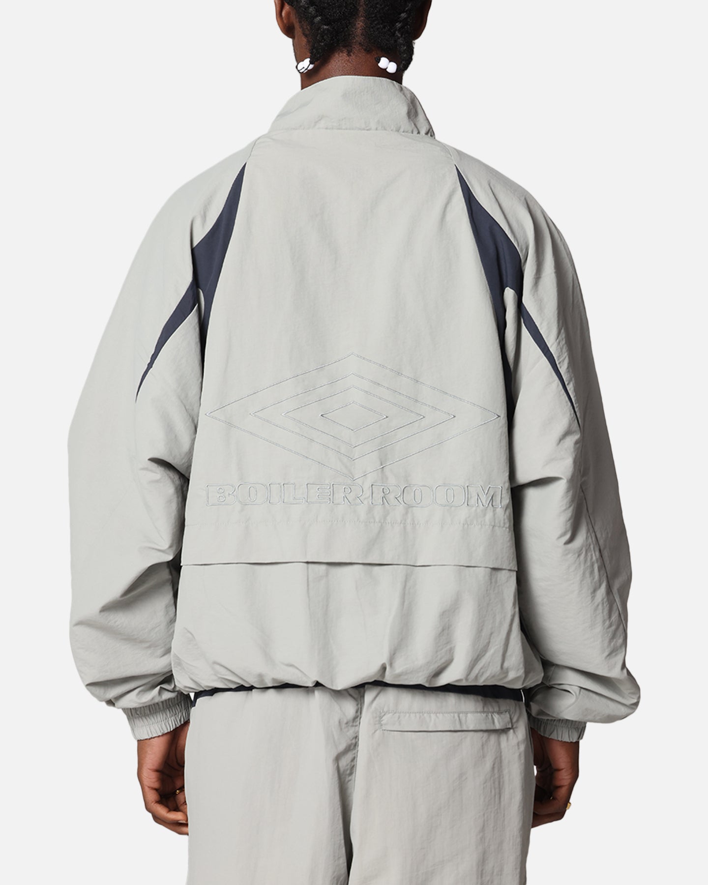 Boiler Room X Umbro Shell Track Jacket Grey | Culture Kings NZ