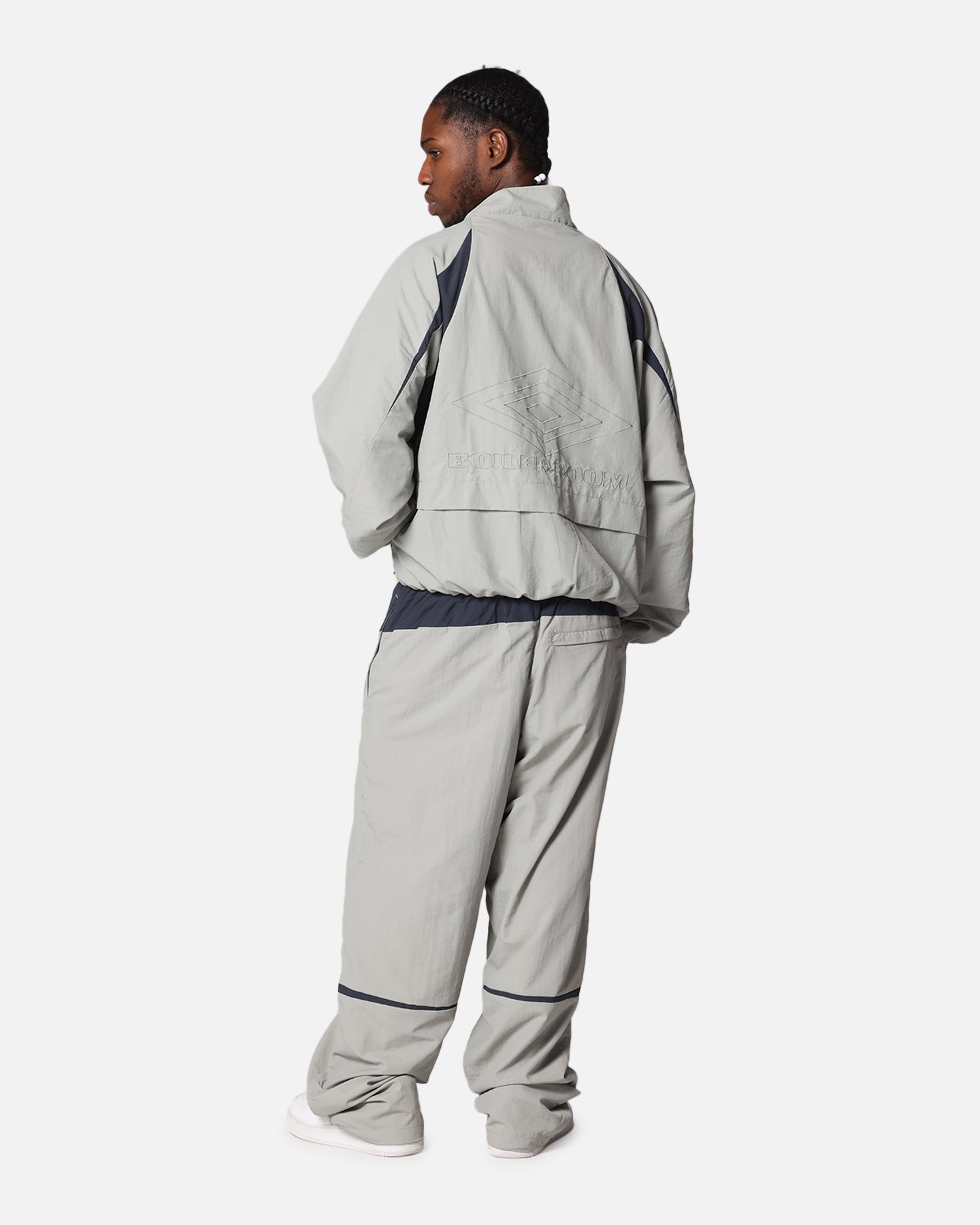 Boiler Room X Umbro Shell Track Jacket Grey | Culture Kings NZ