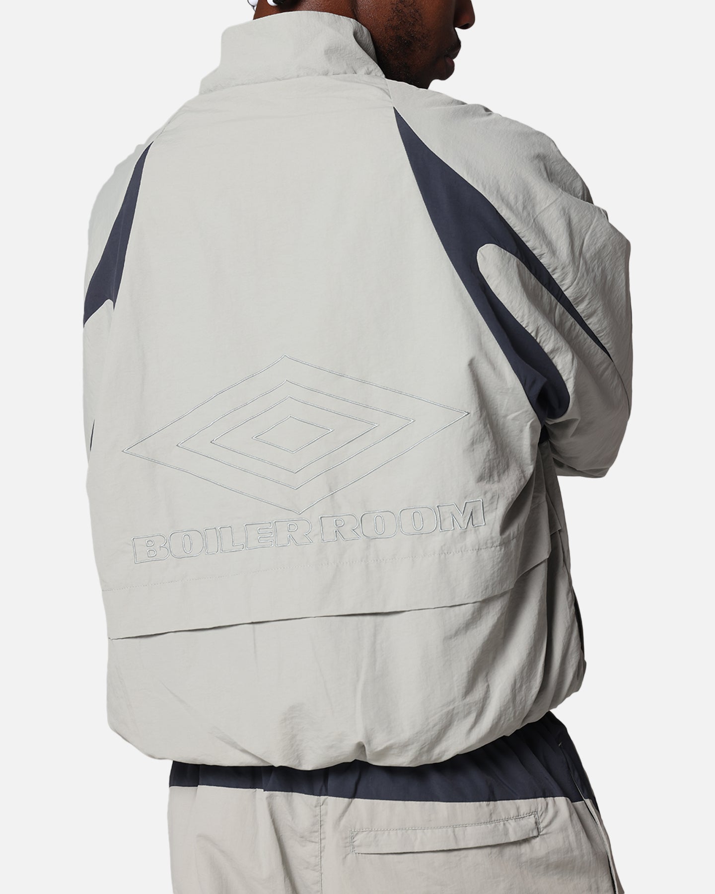 Boiler Room X Umbro Shell Track Jacket Grey | Culture Kings NZ