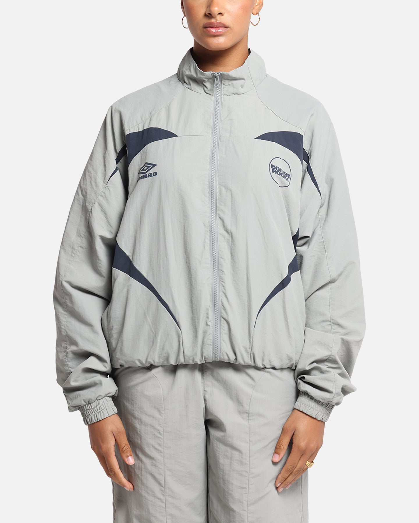 Boiler Room X Umbro Shell Track Jacket Grey | Culture Kings NZ