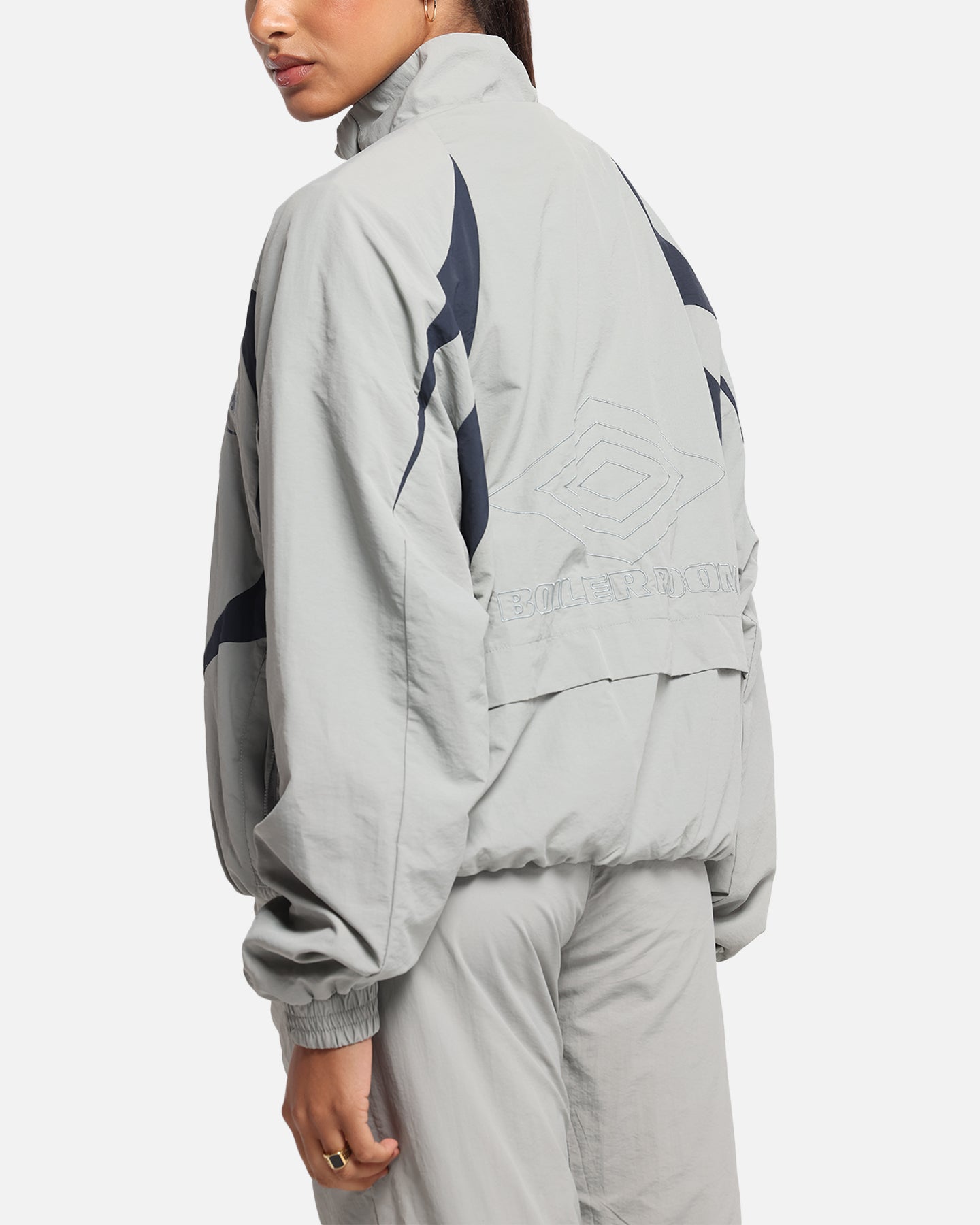 Boiler Room X Umbro Shell Track Jacket Grey | Culture Kings NZ