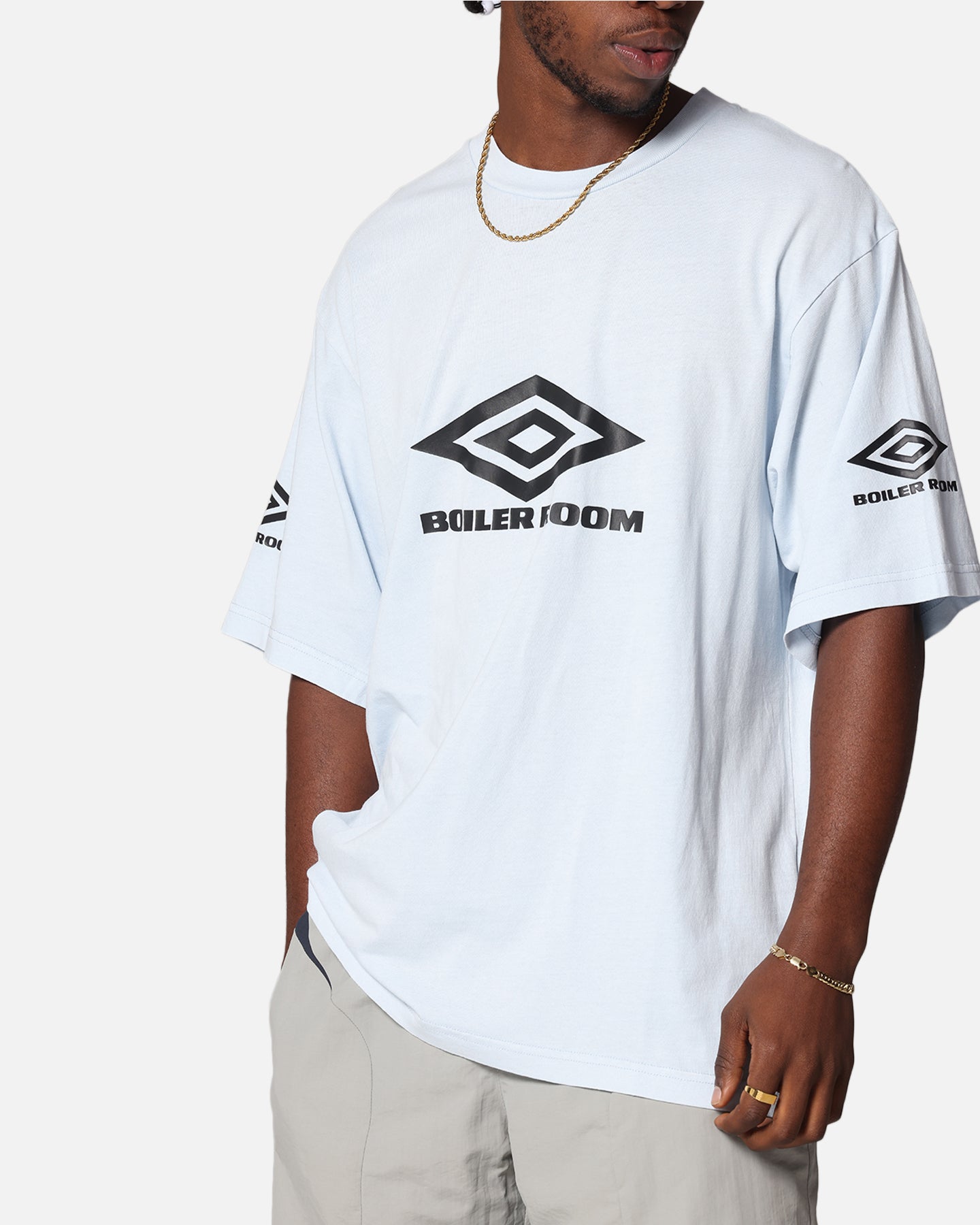 Boiler Room X Umbro Washed T-Shirt Blue | Culture Kings NZ