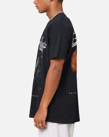 Goat Crew X Lord Of The Rings Gandalf Fire T-Shirt Black