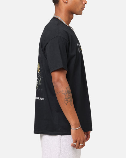 Goat Crew X Mortal Kombat Scorpion Fire T-Shirt Black