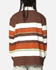 S Double Variagated Stripe Rugby Jersey Orange Spice
