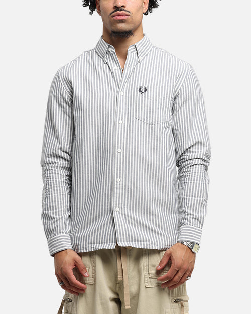 Fred Perry Stripe Oxford Shirt Blue