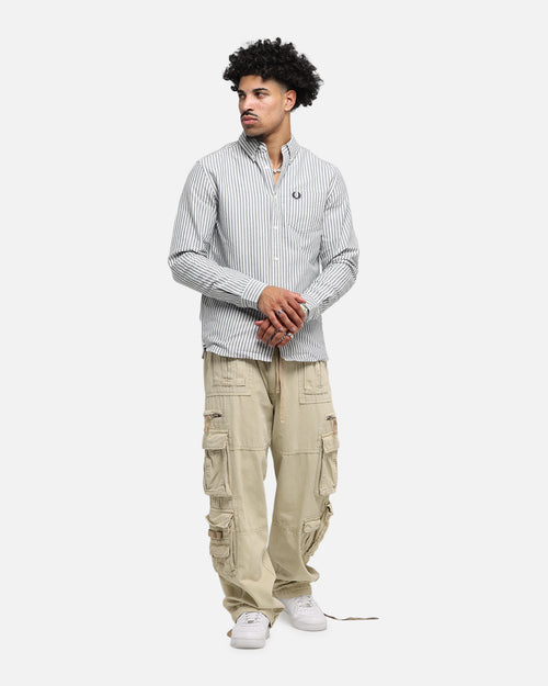 Fred Perry Stripe Oxford Shirt Blue