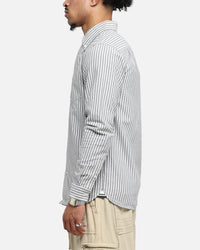 Fred Perry Stripe Oxford Shirt Blue