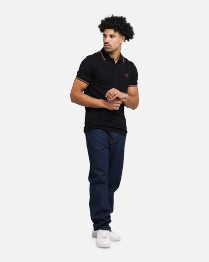 Fred Perry Twin Tipped Polo Shirt Black