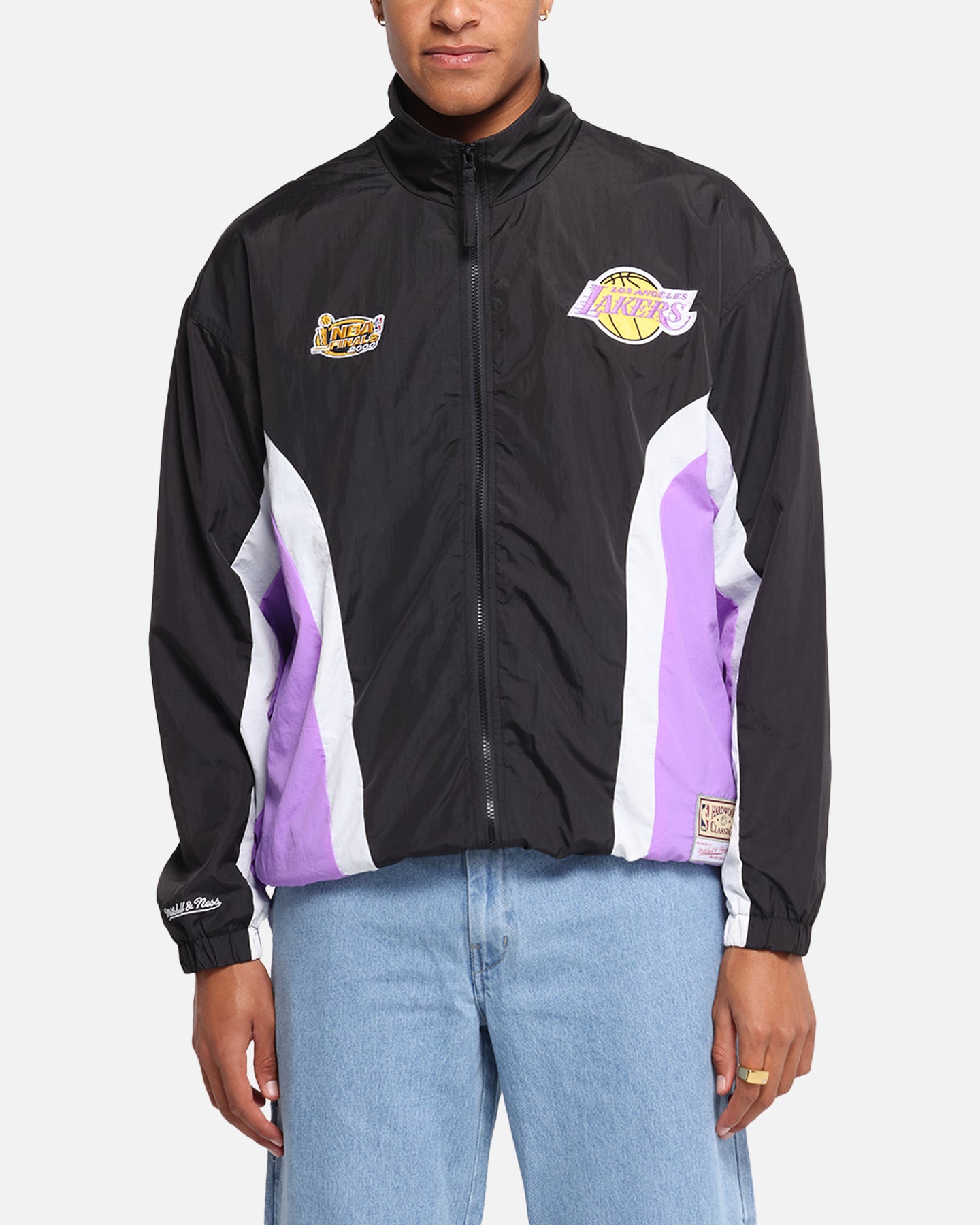 Mitchell & Ness Los Angeles Lakers Nylon Track Jacket Black/Purple