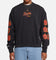 Mitchell & Ness Chicago Bulls Up In Flames Crewneck Faded Black