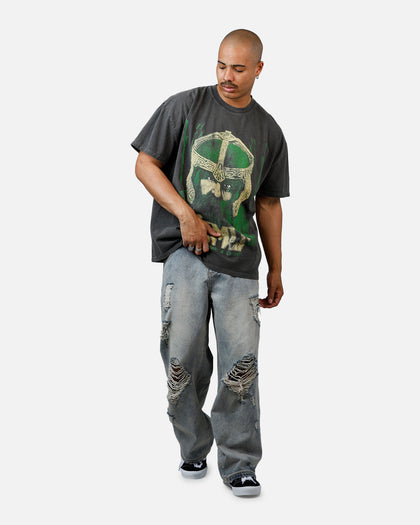 73Studio X Lord Of The Rings Gimli Toss Heavyweight T-Shirt Black Wash