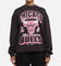 Mitchell & Ness Women's Chicago Bulls Arch Logo Crewneck Overdyed Black
