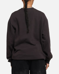 Mitchell & Ness Women's Chicago Bulls Arch Logo Crewneck Overdyed Black