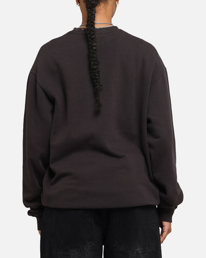 Mitchell & Ness Women's Chicago Bulls Arch Logo Crewneck Overdyed Black