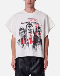 MNML Grim Cutoff Muscle T-Shirt Off White