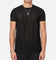 Sik Silk Textured Muscle Fit T-Shirt Black
