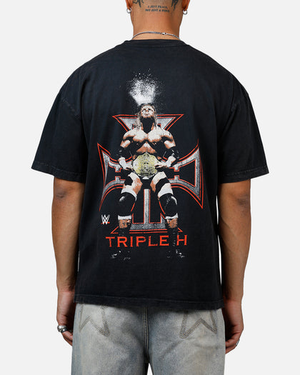 Culture Kings X WWE Triple H Wrestlemania XLI Vintage T-Shirt Black Acidwash