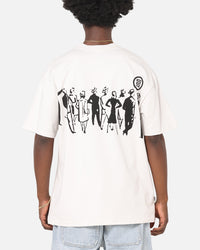 S Double People Stripe T-Shirt Pigment Grey
