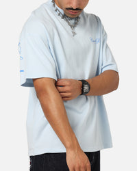 Carre Side Script Oversized T-Shirt Baby Blue
