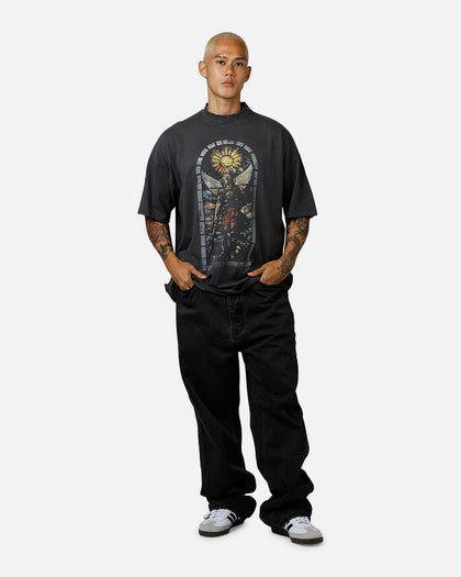 Saint Morta Kingdomcome Boxy T-Shirt Washed Charcoal