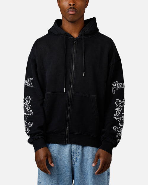 Avirex Goth Zip Hoodie Black