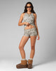 Loiter Women's Bullrush Cropped Tank Digi Camo