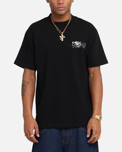 Carre Tag Mockneck T-Shirt Black