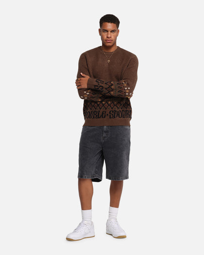 S Double Knitted Sweater Chocolate