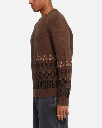 S Double Knitted Sweater Chocolate