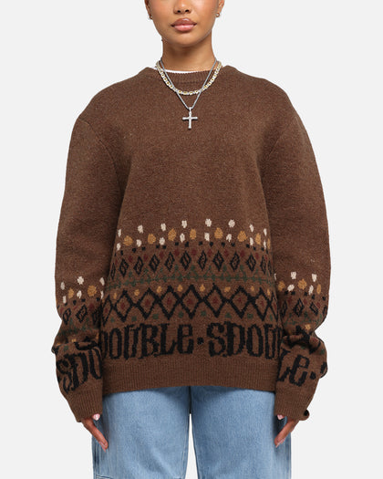 S Double Knitted Sweater Chocolate