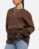 S Double Knitted Sweater Chocolate