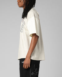 Loiter Drop Out Vintage T-Shirt Grey/White