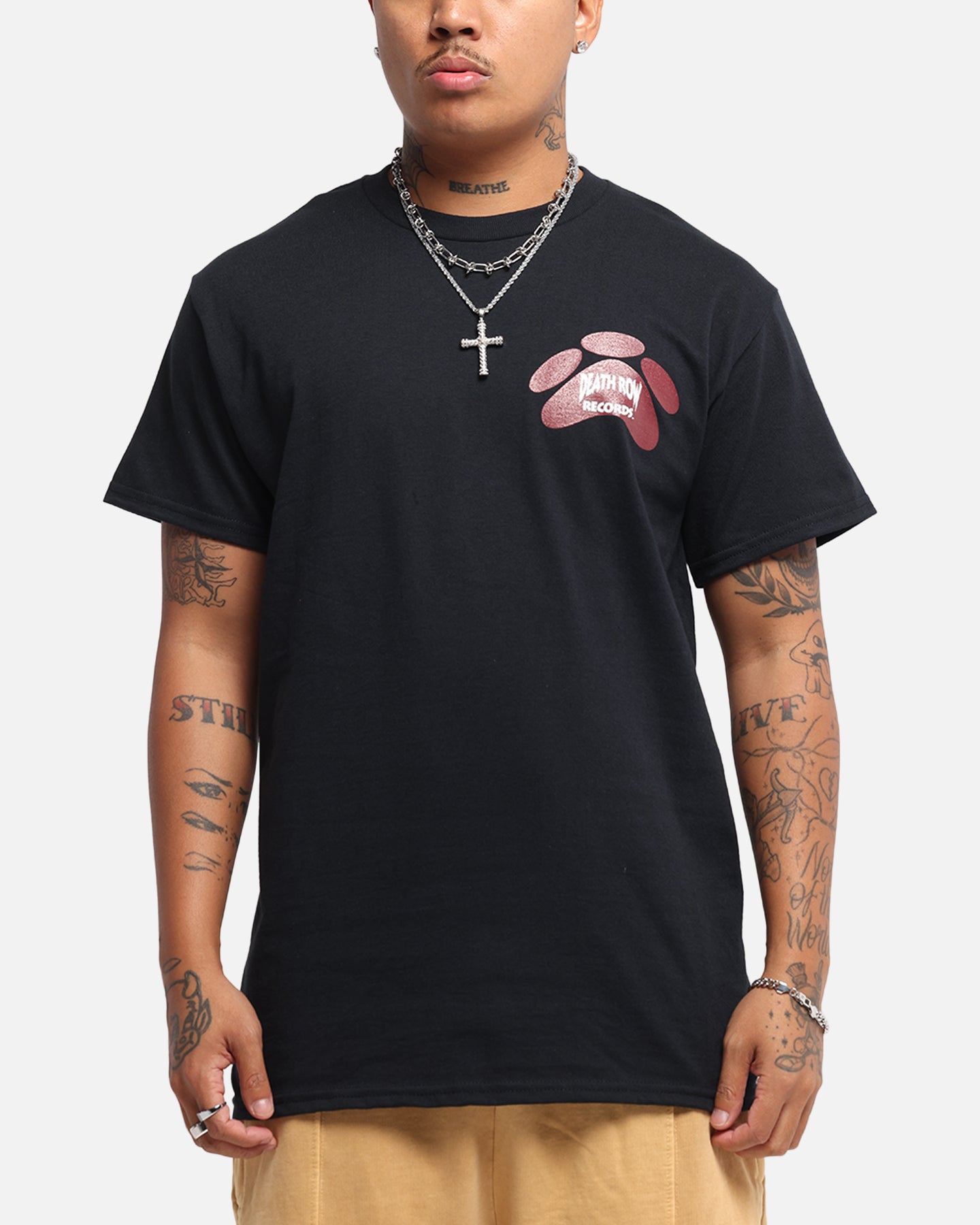 Deathrow Records Doberman Bandana T-Shirt Black | Culture Kings NZ