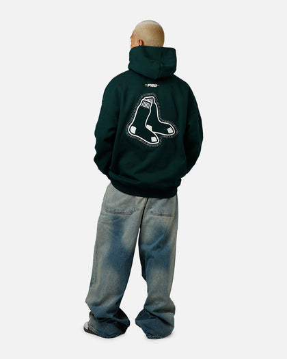 Pro Standard Boston Red Sox Tapestry 2.0 Hoodie Dark Green