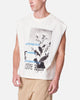 MNML Distressed Sleeveless Tank Antique White