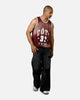 MNML Jersey Pinnie Tank Burgundy