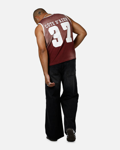 MNML Jersey Pinnie Tank Burgundy
