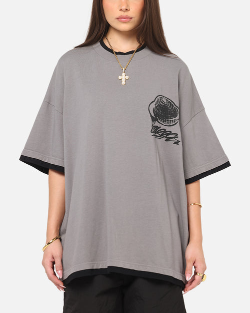 Carre Worldwide Layered T-Shirt Grey/Black