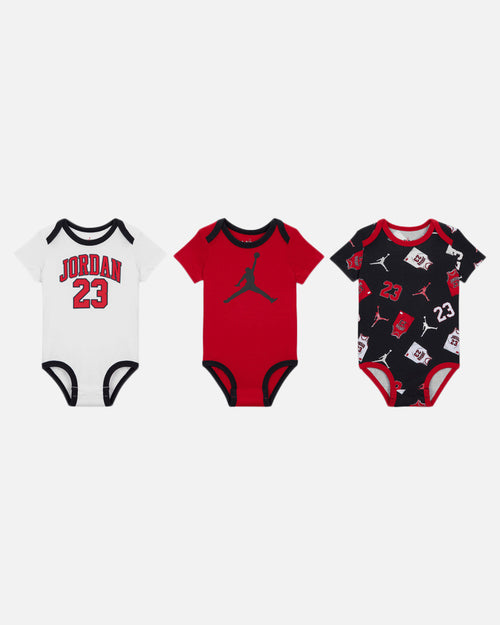 Jordan Infant Jumpamn 23 Jersey Bodysuit Set 3 Pack Black
