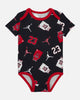 Jordan Infant Jumpamn 23 Jersey Bodysuit Set 3 Pack Black
