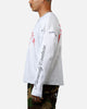 Loiter Hardcore Layered Long Sleeve T-Shirt Grey/White